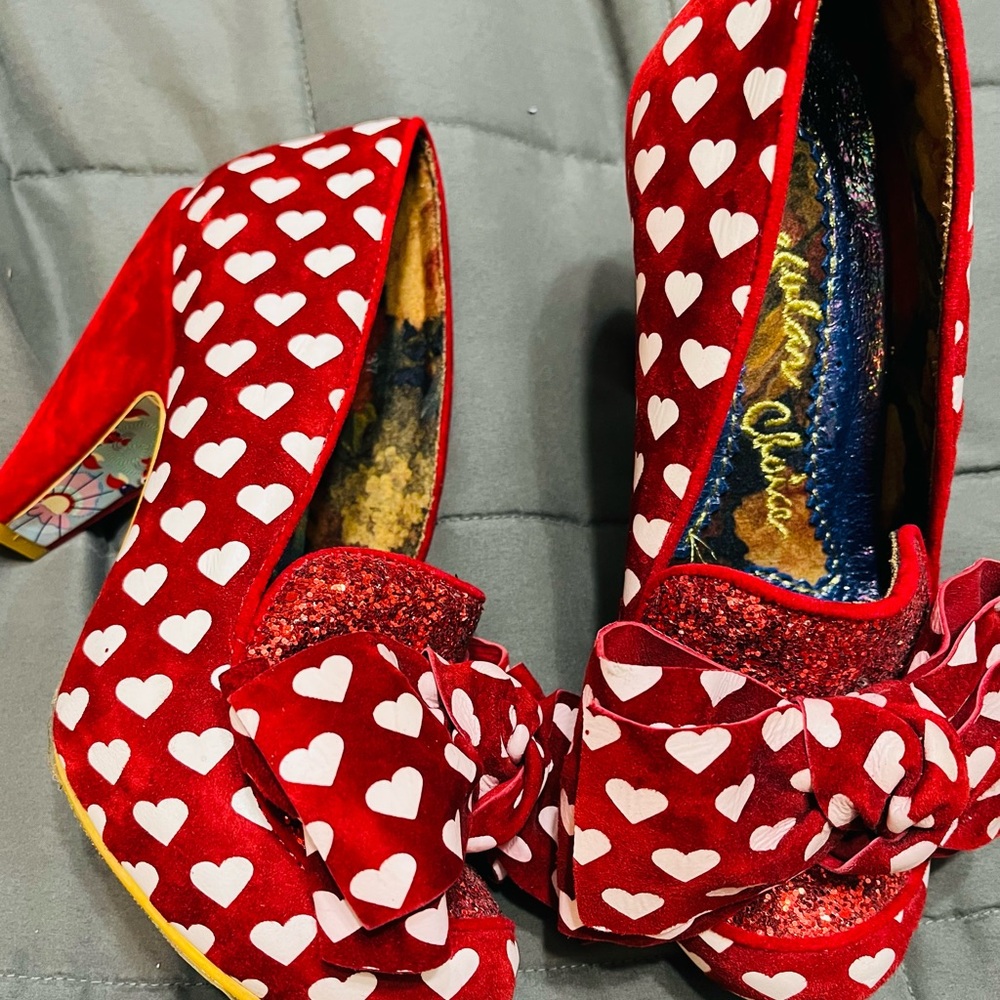 Irregular Choice Red Heart Women's Shoes